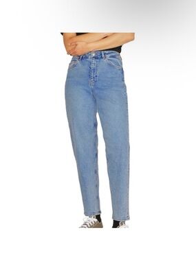 JJXX High-Rise Straight Leg Women's Jeans - Light Blue